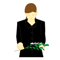 玉串を受け取る